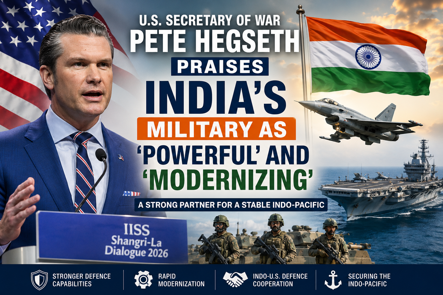 7 Reasons Why Pete Hegseth Praised India Military Modernization in 2026