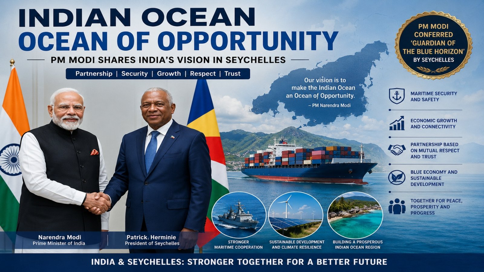 Indian Ocean of Opportunity: PM Modi Unveils Powerful Vision in Seychelles