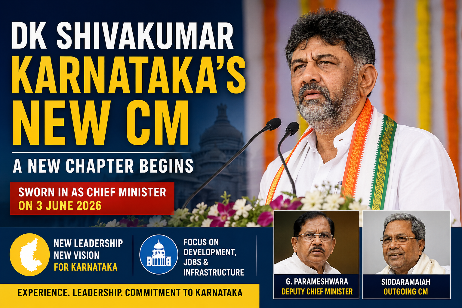DK Shivakumar Becomes Karnataka's New CM: 7 Key Things to Know About the Leadership Change
