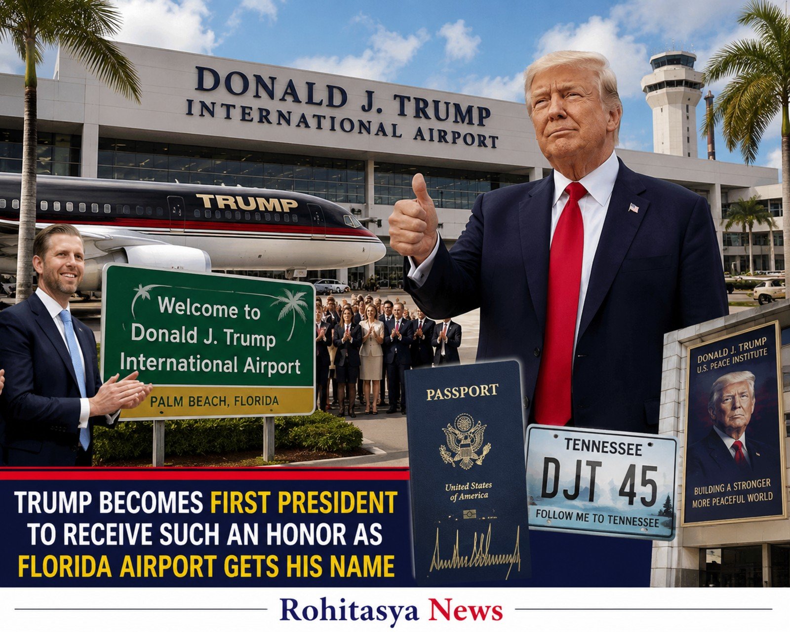 Trump Becomes First President to Receive Such an Honor as Florida Airport Gets His Name