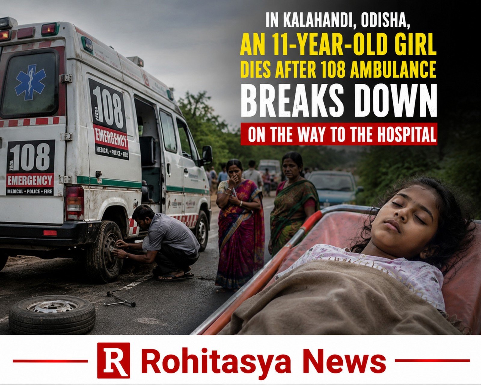 Kalahandi Ambulance Breakdown: 11-Year-Old Girl Dies After 3-Hour Delay
