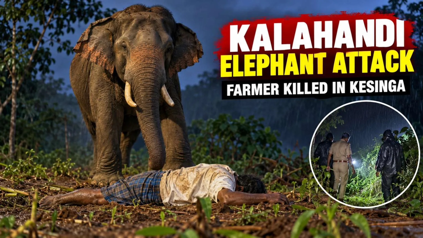 Kalahandi Elephant Attack: Farmer Killed in Sirol